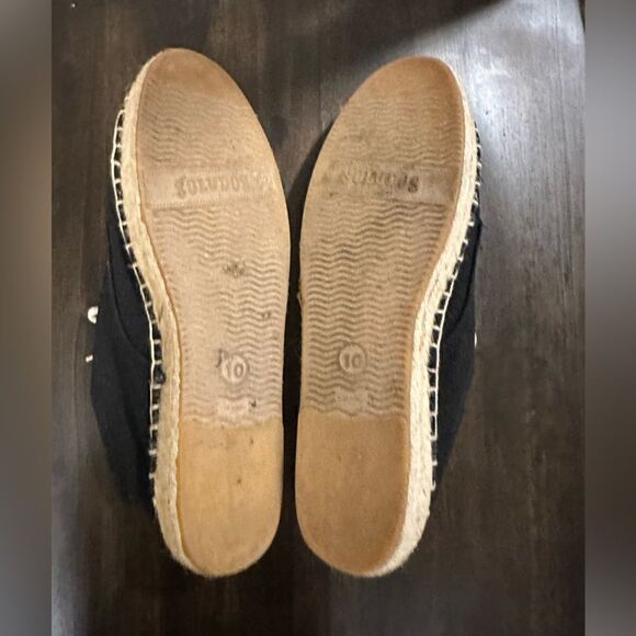 Soludos derby espadrilles black size 10 - Picture 9 of 9